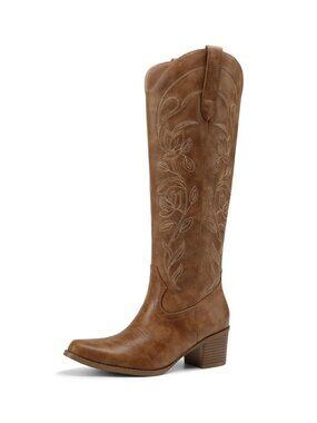 Cowboy Cowgirl Knee High Boots for Women